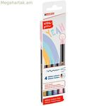 Ֆլոմաստերների հավաքածու Edding 1200 բազմագույն տորթի փայլերով, 4 հատ