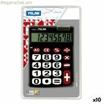 Հաշվիչ Միլան Երկակի Սև 14,5 x 10,6 x 2,1 սմ (10 հատ)