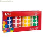 Ստիկերներ Apli շրջանաձև 4 հատ (2 հատ)