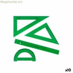 Երկրաչափության հավաքածու Faber-Castell կանաչ 4 հատ (10 հատ)