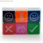 Գրասենյակային փոստային արկղ՝ բազմագույն, 2,5 x 2,5 սմ, 6 հատ