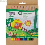 Գունավոր մատիտներ Titan Arts Multicolour 10 հատ