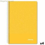 Տետր Imprex դեղին Din A4 80 թերթ (4 հատ)