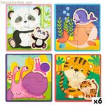 Մանկական փազլ Lisciani Giochi 16 x 1 x 16 սմ կենդանիներ 16 կտոր (6 հատ)