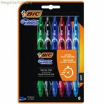 Biros Bic Gelocity արագ չորացող 964769 սև բազմագույն լվացքի հավաքածու (6 հատ)
