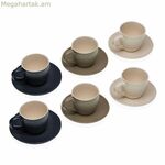 6 բաժակների հավաքածու ափսեով Versa Tashi Gres