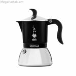 Իտալական սուրճի կաթսա Bialetti FIAMMETTA INDUCT սև ալյումինե 4 բաժակ