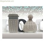 Թեյաման 1 բաժակով, մոխրագույն թեյաման (2 հատ) (2 հատ)