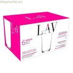 LAV Assos բաժակների հավաքածու 6 հատ 490 մլ