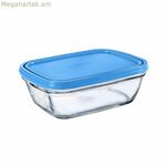 Ուղղանկյուն ճաշի տուփ կափարիչով Duralex Freshbox կապույտ 1,1 լ