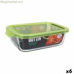 Ճաշի տուփ Quttin ուղղանկյուն 1 լ 22 x 15,5 x 6,5 սմ (6 հատ)