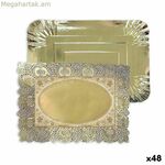 Խորտիկների սկուտեղ Algon Golden ուղղանկյուն 23 x 29,5 x 1 սմ (48 հատ)