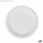 Միանգամյա օգտագործման սպիտակ ստվարաթղթե ափսեների հավաքածու Algon 20 սմ (10 հատ)