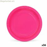 Ափսեների հավաքածու Algon միանգամյա օգտագործման ստվարաթղթե ֆուքսիա 20 x 20 x 1,5 սմ (36 հատ)