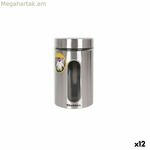 Քութթին թափանցիկ արծաթե ապակի պողպատե տարա 1 լ 10 x 10 x 17,5 սմ (12 հատ)