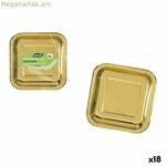 Ափսեների հավաքածու Algon Golden 23 սմ 10 հատ (18 հատ)