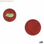 Ափսեների հավաքածու Algon Red 20 սմ 10 հատ (18 հատ)