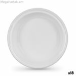 Ափսեների հավաքածու Algon Plastic 20,5 սմ 20,5 x 3 սմ 12 հատ (18 հատ)