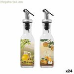 Համեմունքների հավաքածու Աննա թափանցիկ արծաթե ապակի ABS 170 մլ 5 x 5 x 20 սմ 2 հատ (24 հատ)