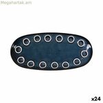 Սպասք La Mediterránea Almudena Կապույտ Օվալ 25 x 12 x 2,2 սմ (24 միավոր)
