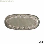 Սպասք La Mediterránea Almudena Մոխրագույն Օվալ 25 x 12 x 2,2 սմ (24 միավոր)