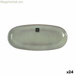 Մատուցման ափսե La Mediterránea Macarella կանաչ Օվալ 29 x 13,5 x 2,4 սմ (24 միավոր)