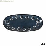 Սպասք La Mediterránea Macarella կապույտ Օվալ 29 x 13,5 x 2,4 սմ (24 միավոր)