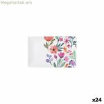 Խորտիկների սկուտեղ La Mediterránea Flowers 20 x 13 x 2 սմ (24 հատ)