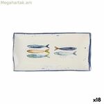 Մատուցման ափսե La Mediterránea Peixe ուղղանկյուն ձուկ 30 x 15 x 2 սմ (18 միավոր)
