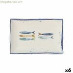 Մատուցման ափսե La Mediterránea Peixe ուղղանկյուն ձուկ 30 x 20 x 2,5 սմ (6 միավոր)