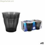 Ջրի բաժակ Duralex Picardie սև մոխրագույն 250 մլ 4 հատ (12 հատ)