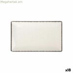 Մատուցման ափսե La Mediterránea Anllo ուղղանկյուն 25,3 x 15 x 2 սմ (18 միավոր)