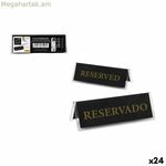 Նույնականացման համարանիշ My Bar RESERVADO / RESERVED 12 x 4 սմ 2 մմ 24 միավոր