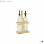 Համեմունքների հավաքածու Quttin շագանակագույն թափանցիկ ապակե բամբուկե 250 մլ 2 հատ (12 հատ)