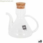 Cruet La Mediterránea Bell թափանցիկ սիլիկոնե բորոսիլիկատ ապակի 275 մլ (8 միավոր)