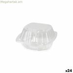 Բազմակի օգտագործման սննդի սկուտեղներ Algon BURGER 13 x 13 x 6,9 սմ (5 հատ) (24 հատ)