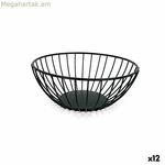 Հացի զամբյուղ My Bar սև մետաղական շրջանաձև 20 x 8 սմ (12 հատ)