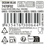 Flat Plate La Mediterránea Ocean blue (12 միավոր)
