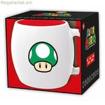 Գավաթ տուփով Super Mario 1-UP կերամիկական 360 մլ