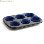 Թխման կաղապար Quid Sweet չժանգոտվող պողպատից (27 x 19 x 3 սմ) (6 բաժին)