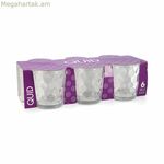 Բաժակների հավաքածու Quid Kata թափանցիկ ապակի 260 մլ 6 հատ