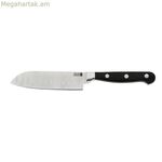 Սանտոկու դանակ Quid Professional Inox Chef Black Black Metal (13 սմ) (Հավաքածու 10 հատ)