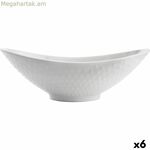 Մատուցման սկուտեղ Quid Gastro Oval կերամիկական սպիտակ (21,5 x 12,5 x 7 սմ) (6 հատ)