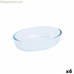 Ջեռոցի աման Pyrex Classic Vidrio թափանցիկ ապակե օվալաձև 26 x 18 x 7 սմ (6 հատ)