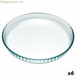 Տորթի կաղապար Pyrex Classic Vidrio թափանցիկ ապակուց, հարթ, շրջանաձև, 25 x 25 x 4 սմ, 6 հատ
