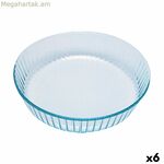 Ջեռոցի կաղապար Pyrex Classic շրջանաձև թափանցիկ 27 x 27 x 6 սմ (6 հատ)