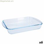 Ջեռոցի աման Pyrex Classic Vidrio թափանցիկ ապակի ուղղանկյուն 35 x 23 x 6 սմ (6 հատ)