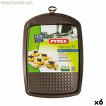 Ջեռոցի ձև Pyrex Asimetria ուղղանկյուն սև մետաղական 33 x 25 սմ (6 հատ)