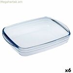 Ուղղանկյուն կաղապար Ô Cuisine Ocuisine Vidrio թափանցիկ ապակի 28 x 20 x 5 սմ ուղղանկյուն (6 հատ)