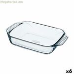 Ջեռոցի աման Pyrex Irresistible թափանցիկ ապակուց ուղղանկյուն 31,5 x 19,7 x 6,4 սմ (6 հատ)